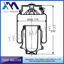 Τσάντα δοκών στέγης αέρα για τη Mercedes W164 1643201025 οπίσθιοι φυσητήρες αναστολής αέρα